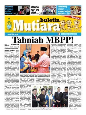 cover image of Buletin Mutiara 1-15 Apr 2015